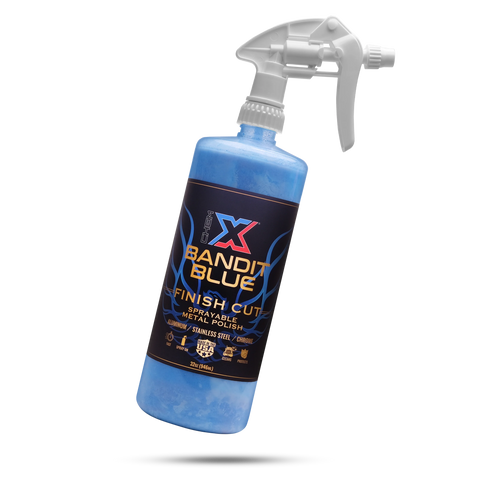 Bandit Blue: Finish Cut Sprayable Metal Polish From Chem-X